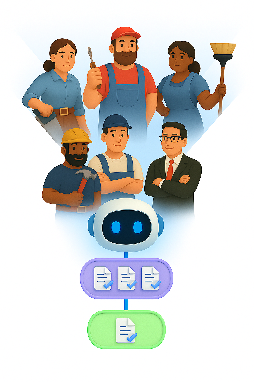 AI-powered service matching